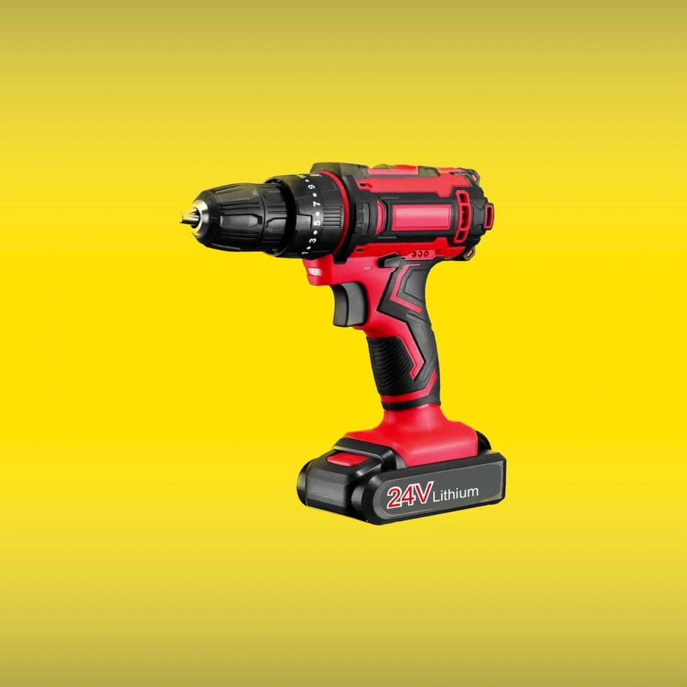 Taladro Inalámbrico TaoNuokeyi 24V con Motor sin Escobillas y 2 Baterías