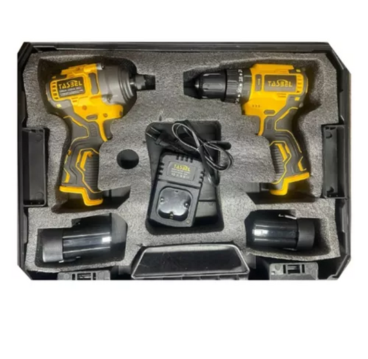Kit de Taladro y Atornillador de Impacto Inalámbricos 18V